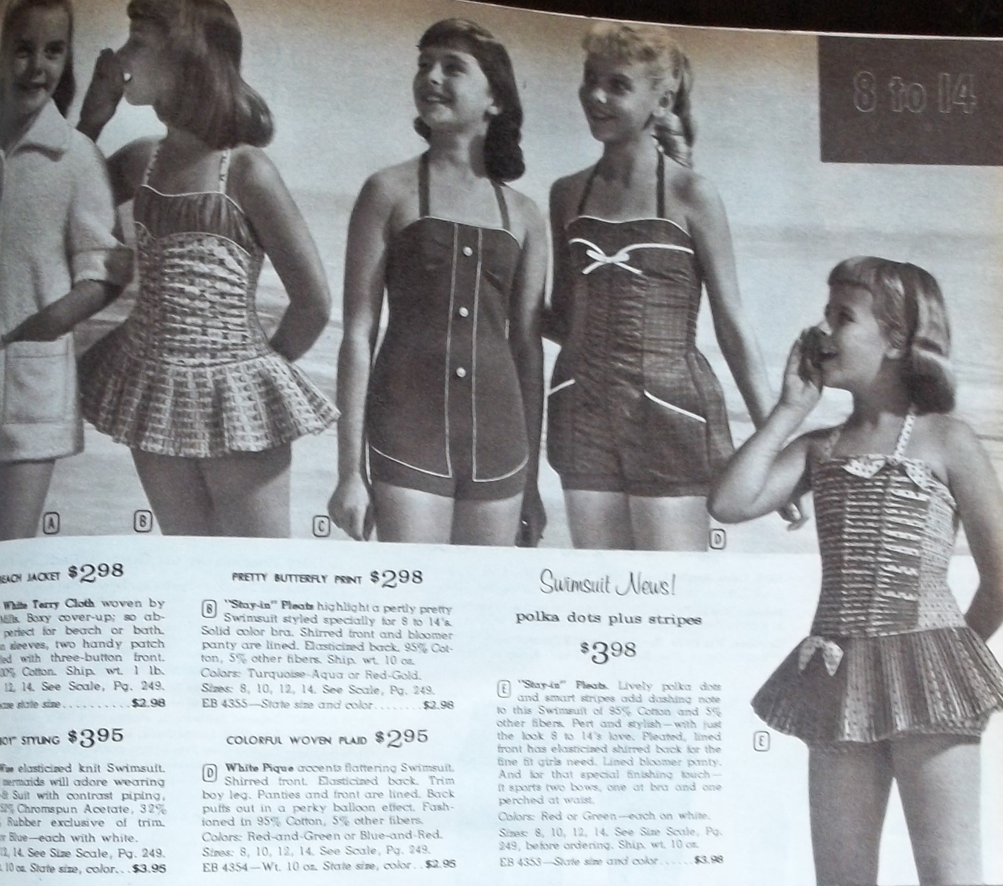 Swimwear For Girls, Teens And Ladies, 1960  Carla-At-Home-9664