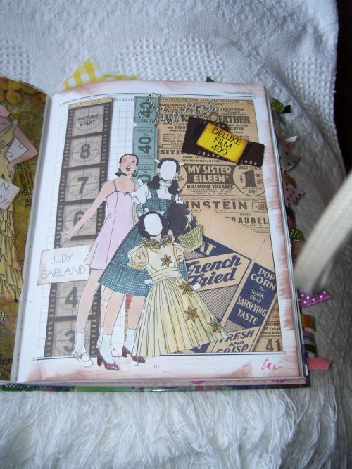 paper doll altered book III Frances